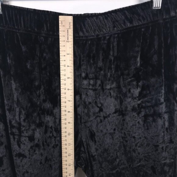 NWT Fabletics Go-To Crushed Velour Velvet Wide Leg Elastic Pull on Pants Tall LG - Picture 11 of 16